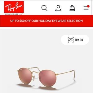 Ray-Ban Round Flash Sunglasses